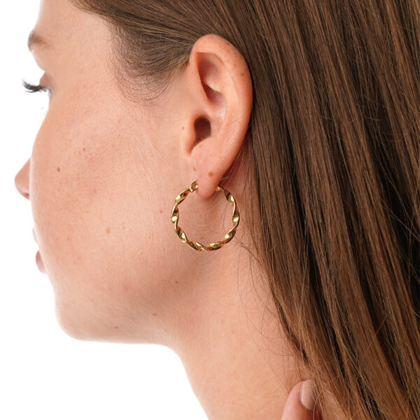 Waves Hoop Earrings - Creolen - Image 2